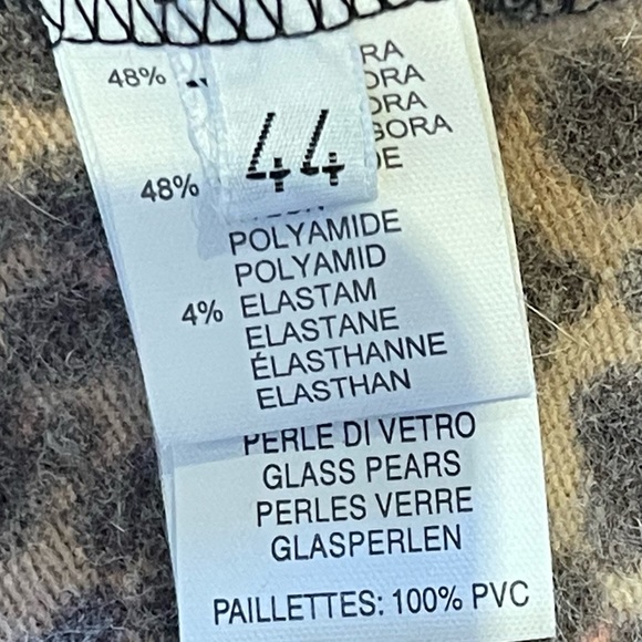 Vintage VDP collection Italy animal print set camisole (sz44) cardigan(sz40) - Picture 11 of 13